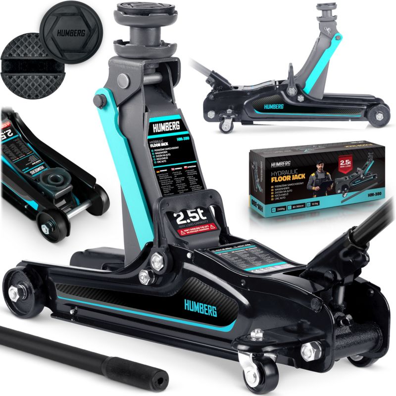 Podnośnik samochodowy Humberg hydrauliczny żaba lewarek 80-360mm 2,5T 1 szt.