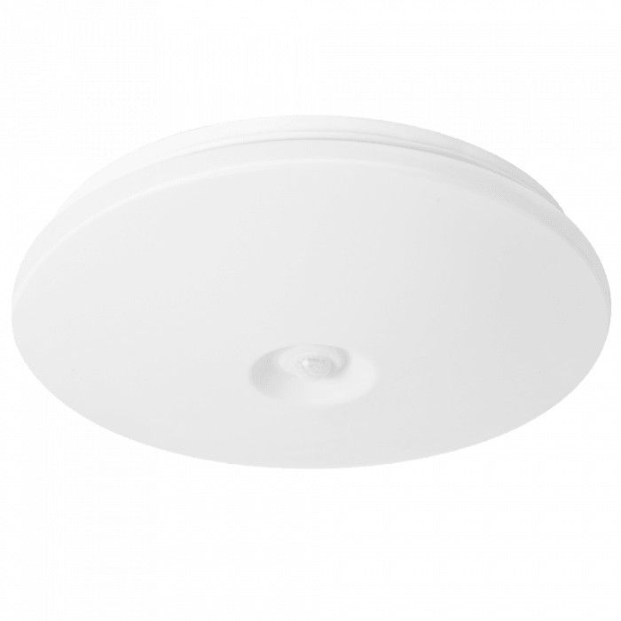 Plafon sufitowy nowoczesny Ecolight Czujnik Ruchu Pir biały LED 12W 4000K 960lm IP44 wym: 5,5 x 26 x 26 cm - 1 szt.