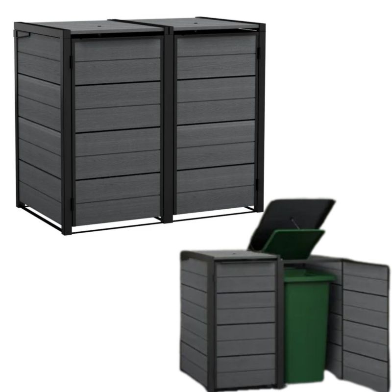 Szafa ogrodowa Keter Hide Away na 2 kosze 240L szara 1 szt