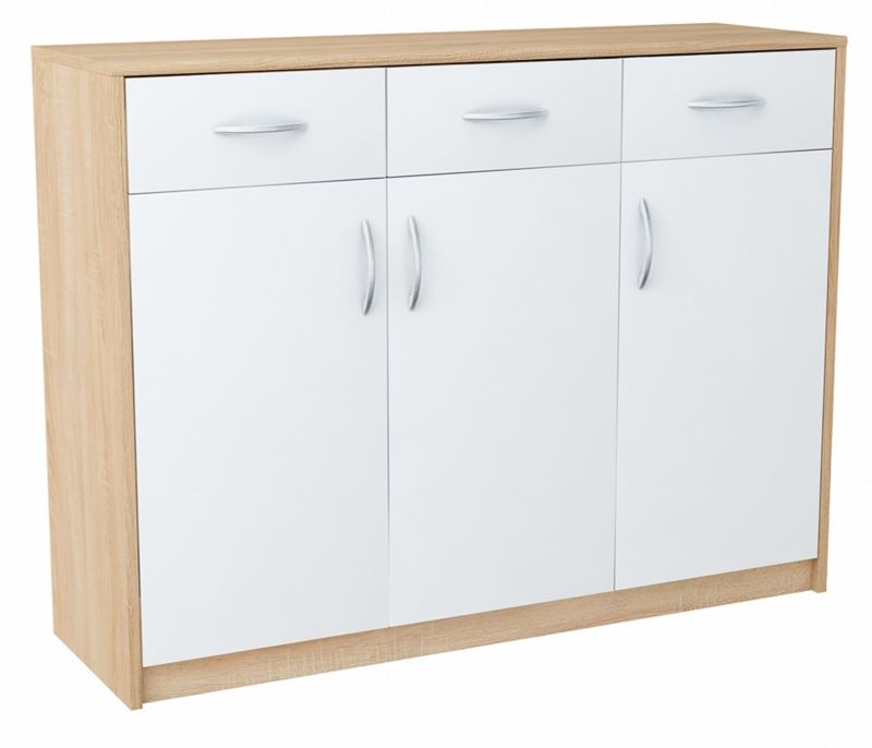 Komoda Matkam szafka 110 cm 3d3s Rob biały-sonoma 1 szt.