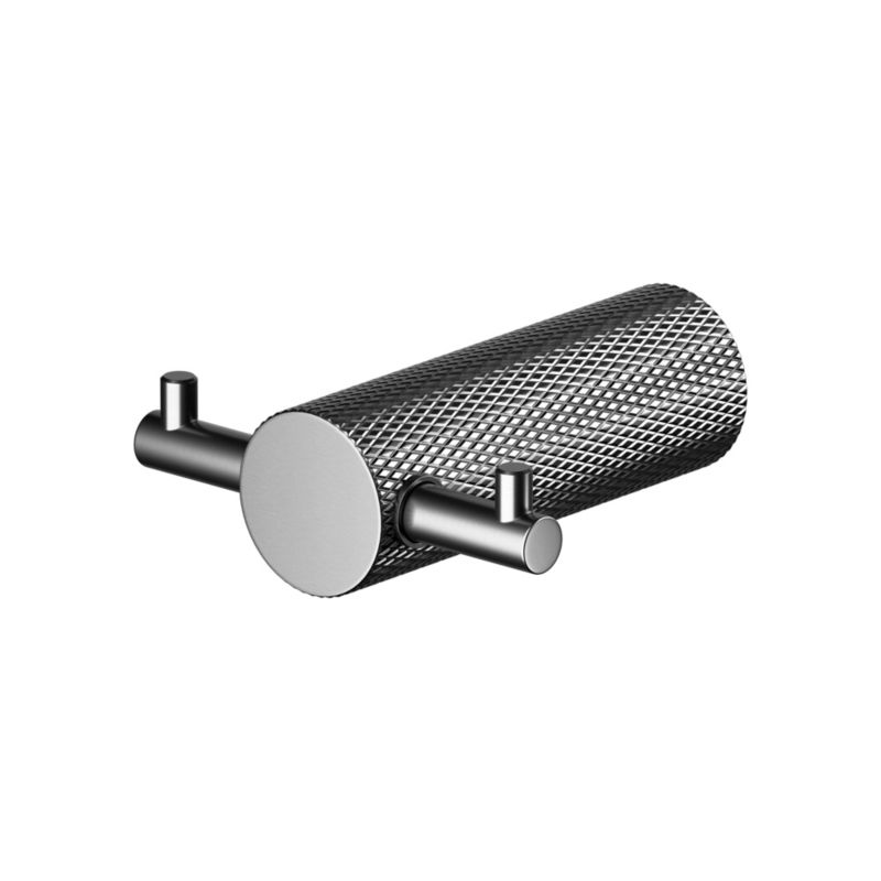 Wieszak na ręcznik Cersanit Zen czarny gun metal, stal nierdzewna, 1 szt.