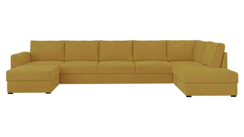 Narożnik z funkcją spania MIRJAN 24 Wilma Large Premium prawy miodowy 1 szt.