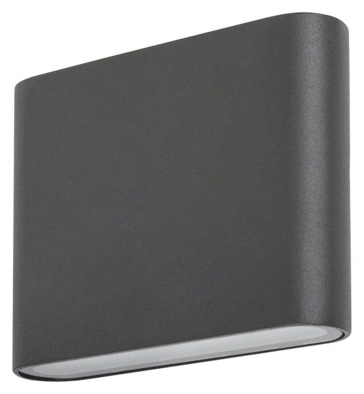 Kinkiet ścienny zewnętrzny Rabalux Nesna antracytowo-szkło opalizowane LED 6W 3000K 386lm IP54 wym: 9 x 11 x 3 cm metal - 1 szt.