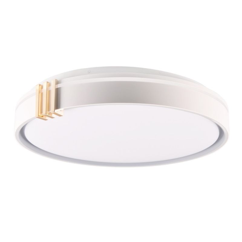 Plafon sufitowy nowoczesny Polux Arletta szaro-złoty-biały LED 72W 3000K-6000K 8000lm IP44 wym: 8,5 x 48 x 48 cm - 1 szt.