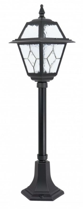 Lampa ogrodowa stojąca SU-MA Witraż czarna 1 x E27 x IP43 wym: 80 x 19,5 x 19,5 cm - 1 szt.