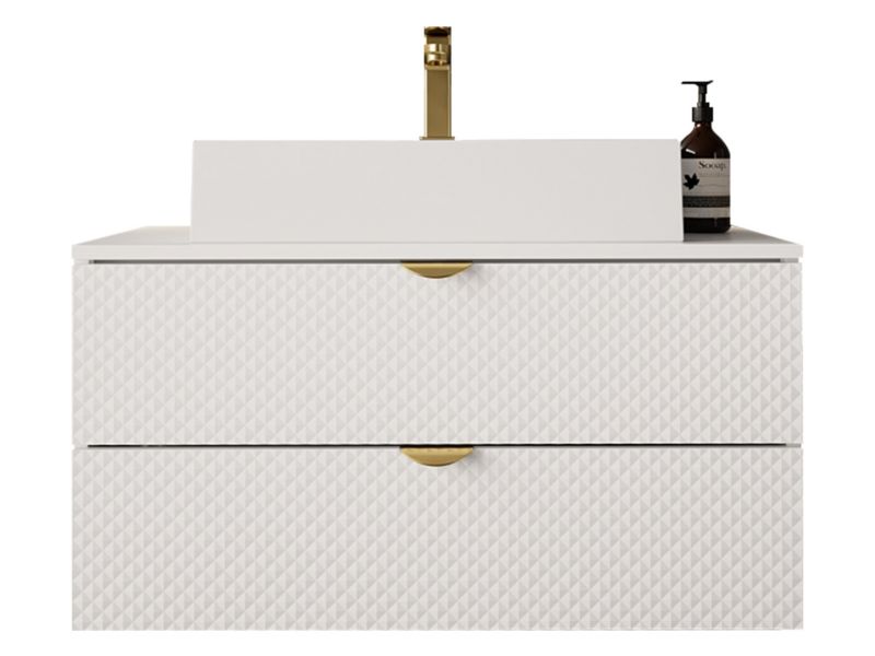 Szafka łazienkowa wisząca MIRJAN 24 Aniabo biały 1 kpl.