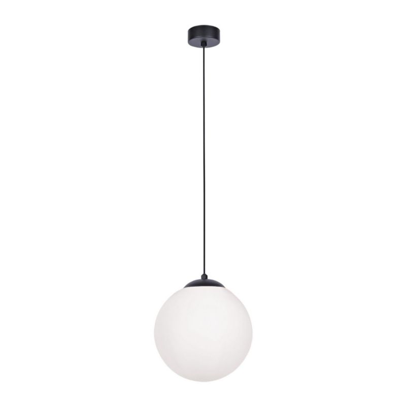 Lampa sufitowa wisząca Kaja Savoy czarno-biała wym: 90 x 30 x 30 cm 1xE27 x 40W 1 szt.