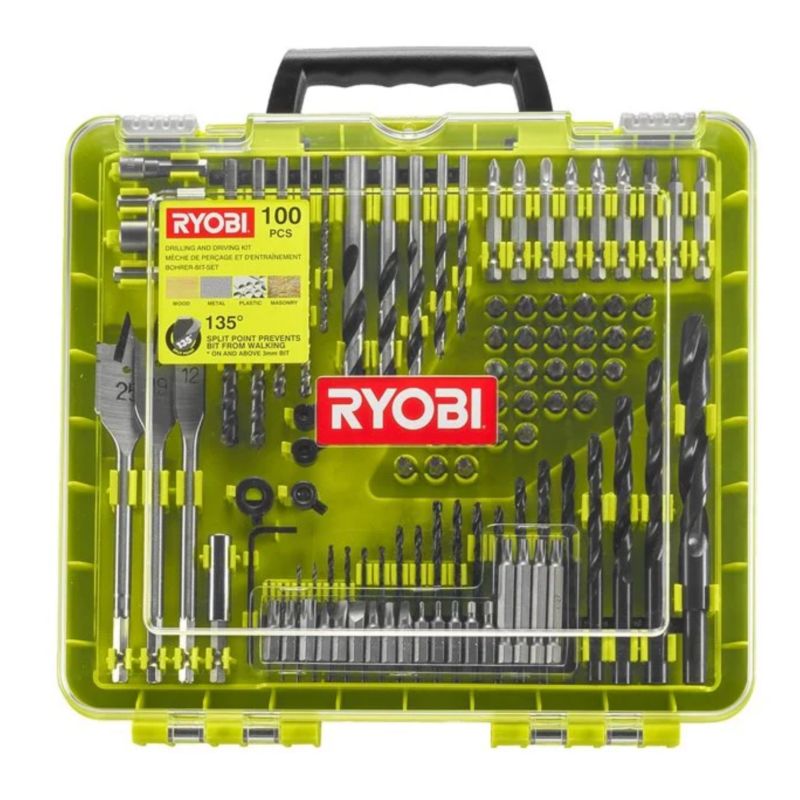 Mieszany Zestaw Do Wiercenia i Wkręcania RYOBI 100 Elementów 1szt.