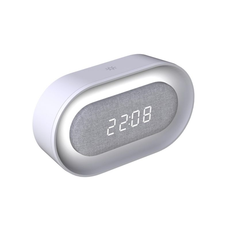 Lampa biurkowa Polux Kaja biało-szara LED 1.3W 3000K 55lm IP20 wym: 8.5 x 15.4 x 4.7 cm tworzywo sztuczne - 1 szt.