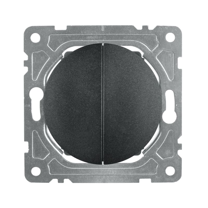 Łącznik schodowy podwójny DPM Solid Oval czarny