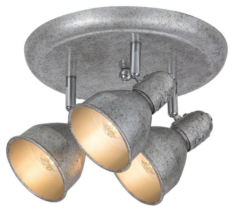 Spot sufitowy Rabalux Thelma srebrny antyczny 3 x E14 x 40W IP20 wym: 14 x 26 x 26 cm - 1 szt.