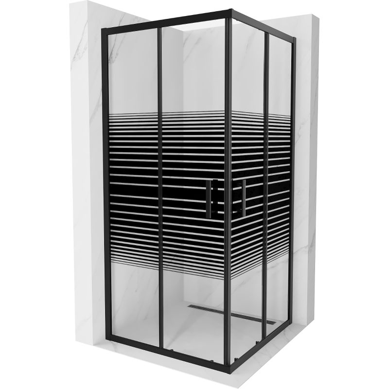 Kabina prysznicowa Mexen Rio czarna 1 szt.