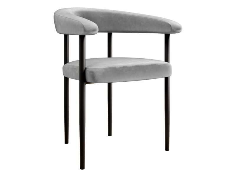 Krzesło MIRJAN 24 tapicerowane Aria gołębi szary 1 szt.