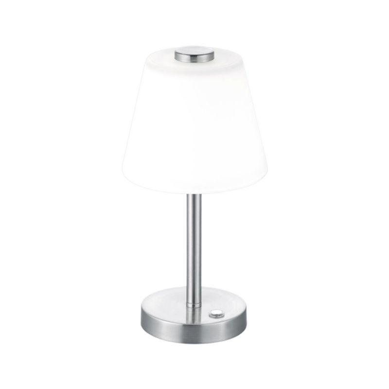 Lampa stołowa Trio Emerald nikiel mat-biała LED 4W 3000K 350lm IP20 wym: 29 x 15 x 15 cm szkło - 1 szt.