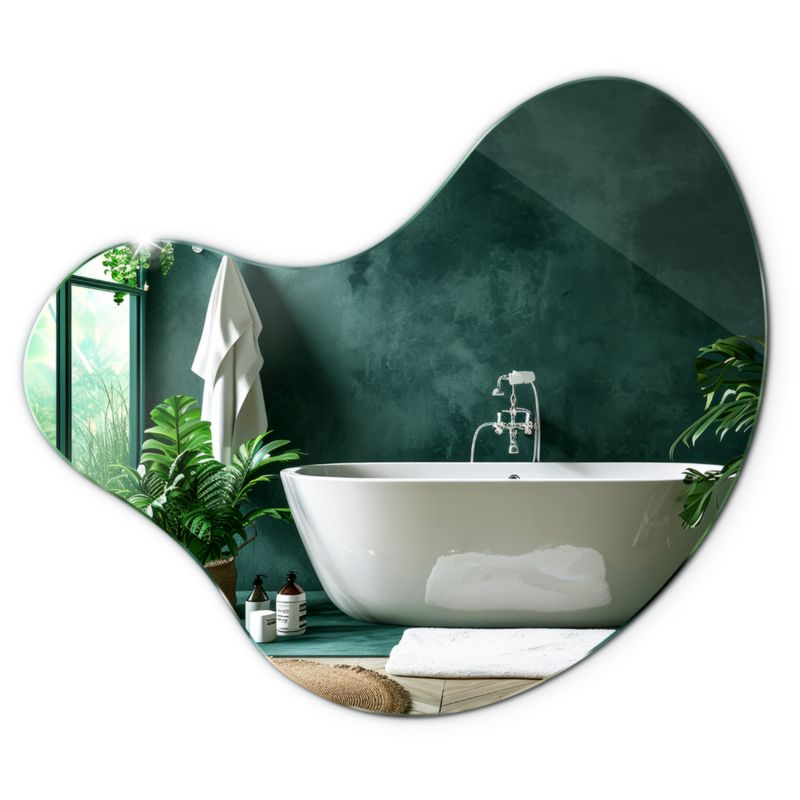 Lustro ścienne Tulup 48 x 48 nieregularne organiczne bez ramy 1 szt.