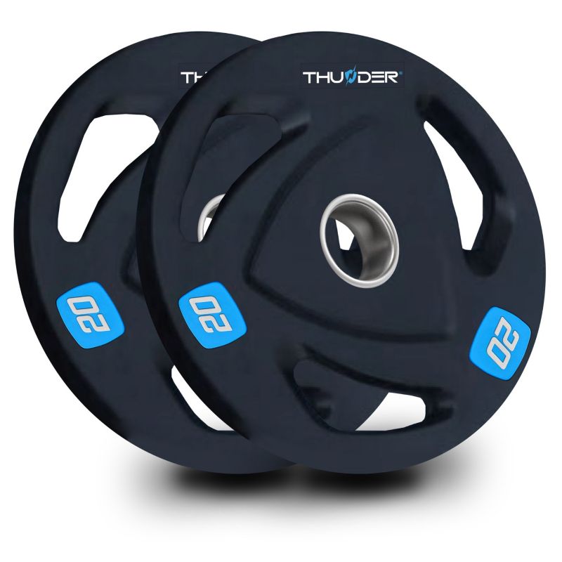 Zestaw obciążeń olimpijskich THUNDER SET-O-05-40KG 2x20kg gumowane otwór 51mm 2szt.