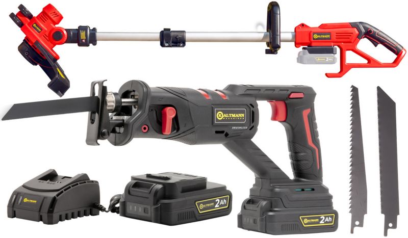 Zestaw narzędzi Kaltmann KBL: Piła Szablasta KBL-PS20VPRO 20V Brushless + Podkaszarka KBL-POD300 1 szt.