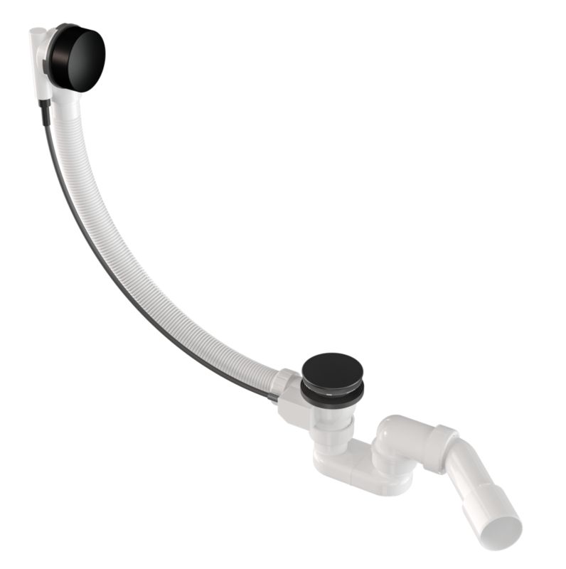 Syfon Wannowy Automatyczny Granitan Czarny Do Wanny Łazienkowy Korek Pokrętło 1 szt.