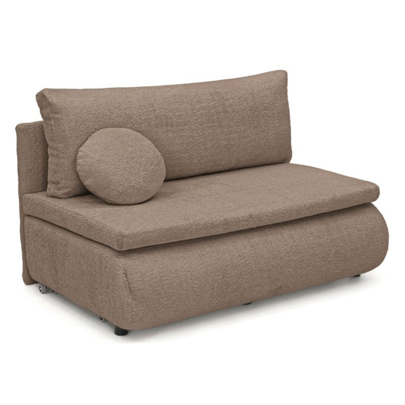 Sofa z funkcją spania MebleMWM LEETIE 120 anthology 04 boucle poduszka w zestawie 1 szt.