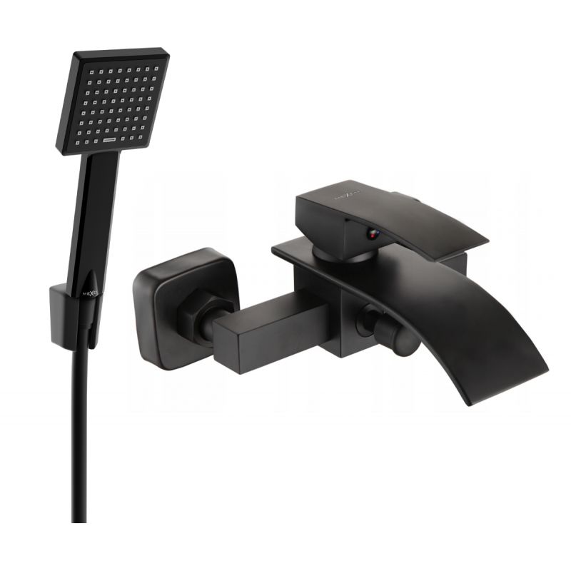 Bateria wannowa z zestawem prysznicowym Mexen Aries czarna 74483R45-70 1 szt.
