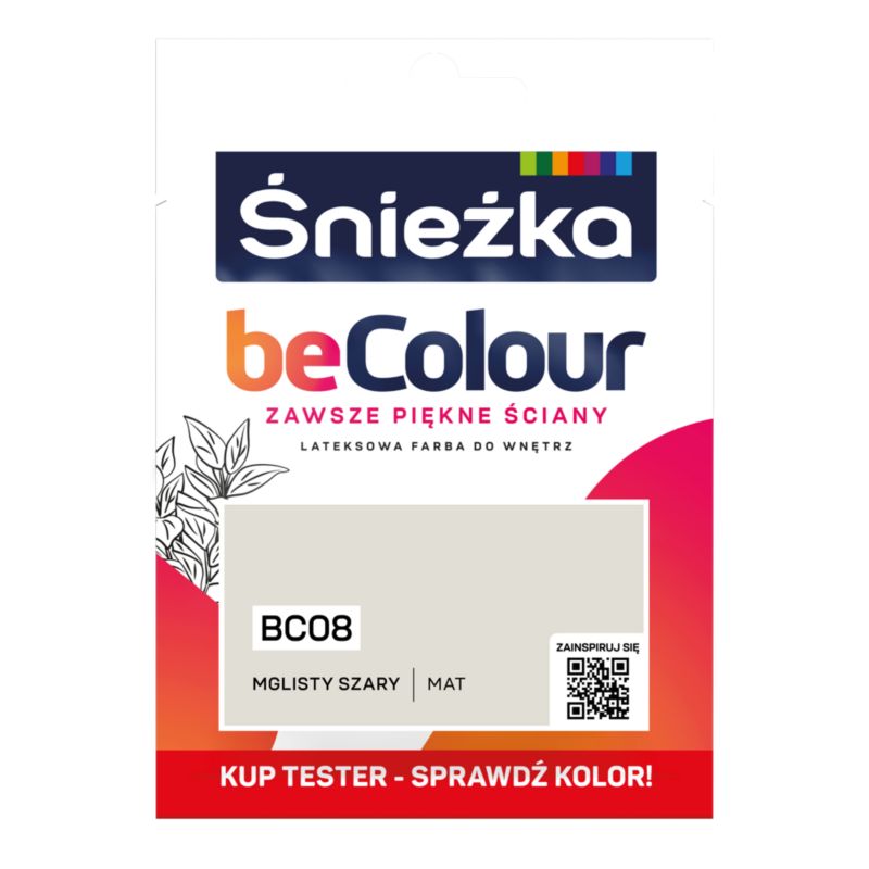Tester farby Śnieżka Becolour mglisty szary 25 ml