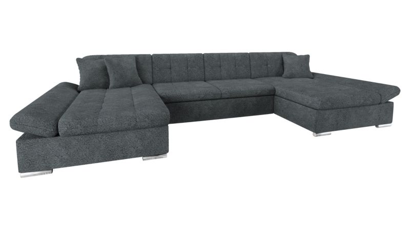 Narożnik z funkcją spania MIRJAN 24 Alia ciemnoszara bukla 1 szt.