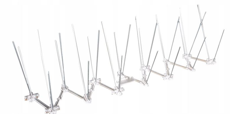 Kolce przeciw ptakom fala 4ROOF 35,5 cm - 2 sztuki na ptaki skuteczne gęste szerokie bezpieczne ochrona 1 komplet