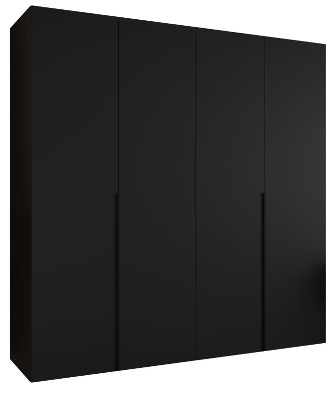 Szafa uchylna otwierana ALICANTE 1 200 wys 202 cm Czarny + Czarny 1 szt