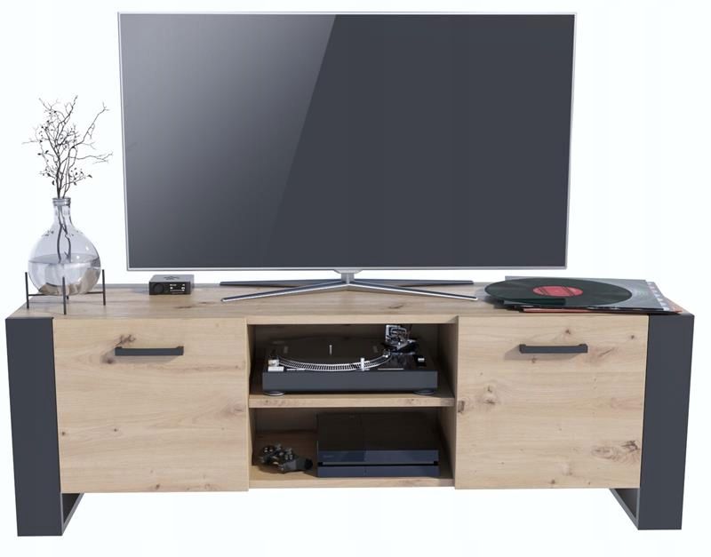 Szafka rtv Matkam szafka ALBA BIS 150 cm Per artisan-czarny 1 szt.