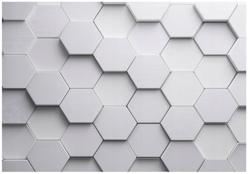 Fototapeta WALLARENA Dla Dzieci Na Flizelinie 3D Heksagony Gaming 300x210 cm 1 szt.