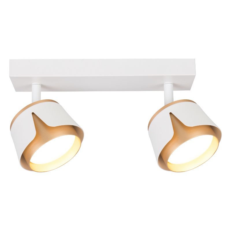 Lampa punktowa 2 x GX53, DPM, biało-złota, 1szt