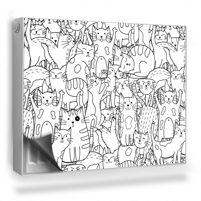 Magnes Na Kaloryfer Wallfluent 80x60 cm Rysowane koty 1 szt.