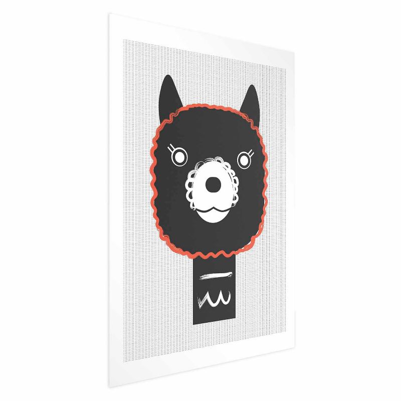Plakat Artgeist Dekoracyjna alpaka 21x30 cm bez ramy 1 szt