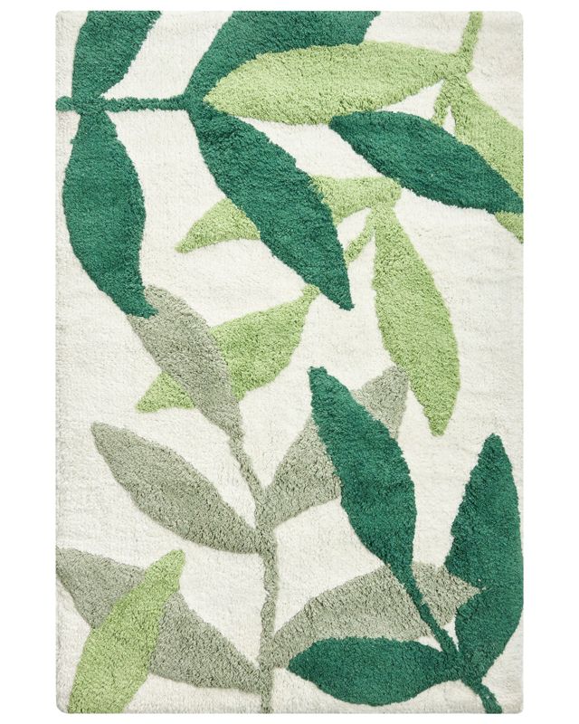 Dywanik łazienkowy Asan Zielony 60 x 90 cm Bawełna 1 szt.