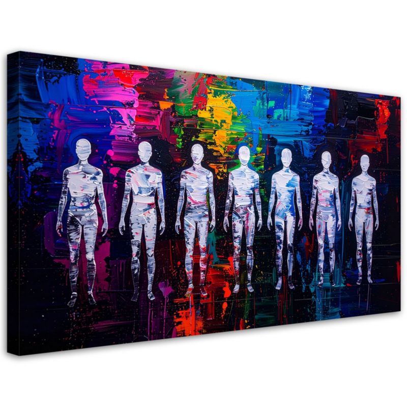 Obraz nowoczesny do salonu biura Feeby Postacie Ludzie Abstrakcja 120x60cm 1szt