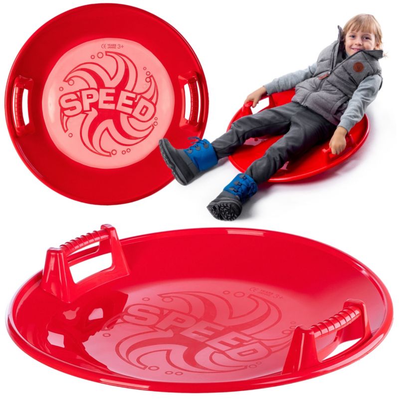 Sanki KADAX ślizg zjazdowy ślizgacz talerz na śnieg okrągły speed 65cm 1 szt.