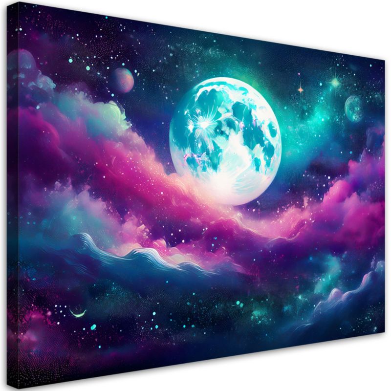 Obraz na płótnie Feeby Kosmos Planety Chmury 90x60cm 1szt