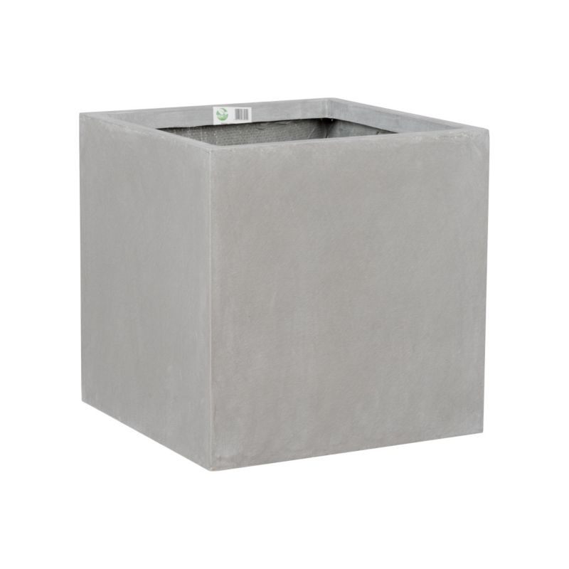 Doniczka Zadora Do Domu Ogrodu Z Włókna Szklanego D92B Szary beton 1 szt