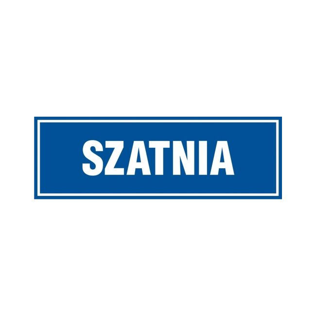 Znak informacyjny 'Szatnia' 10 x 30 cm