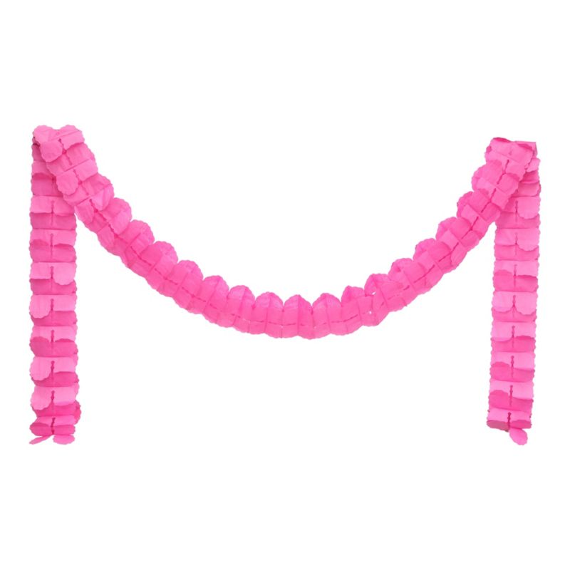 Ozdoba girlanda papierowa 3,6 m różowa