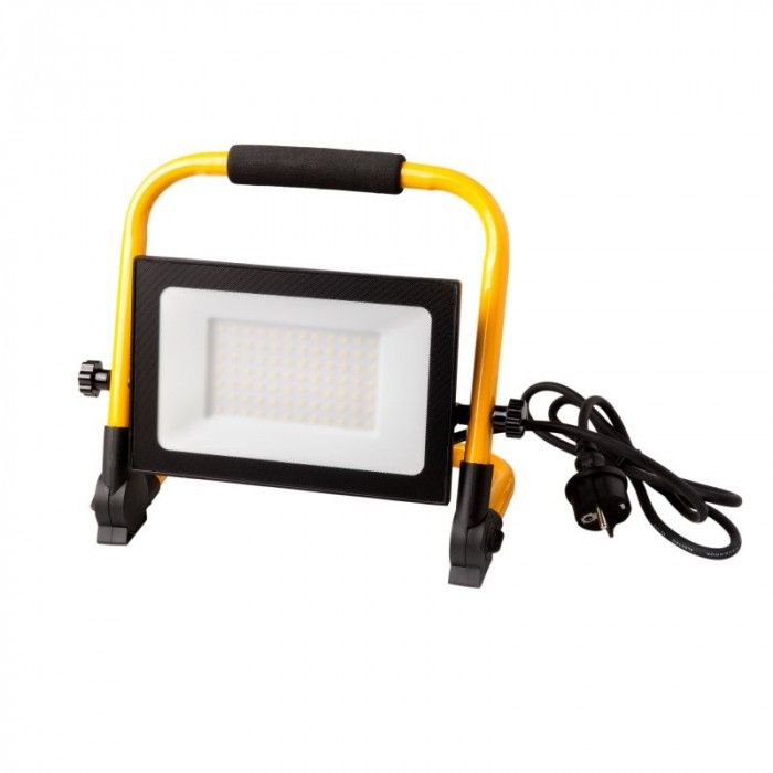 Naświetlacz LED Ecolight żółto-czarny LED 100W 4000K 9000lm IP65 wym: 29,8 x 30 x 22 cm metal - 1 szt.