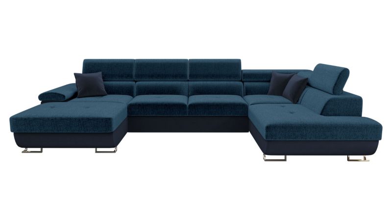 Narożnik z funkcją spania MIRJAN 24 Cotere Bis Premium prawy ciemny denimowy/gołębi/ciemny denimowy 1 szt.