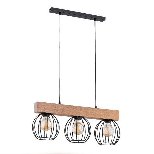 Lampa wisząca Alfa Arizan 8035 brązowa nowoczesna 3xE27 x 15W 1 szt.