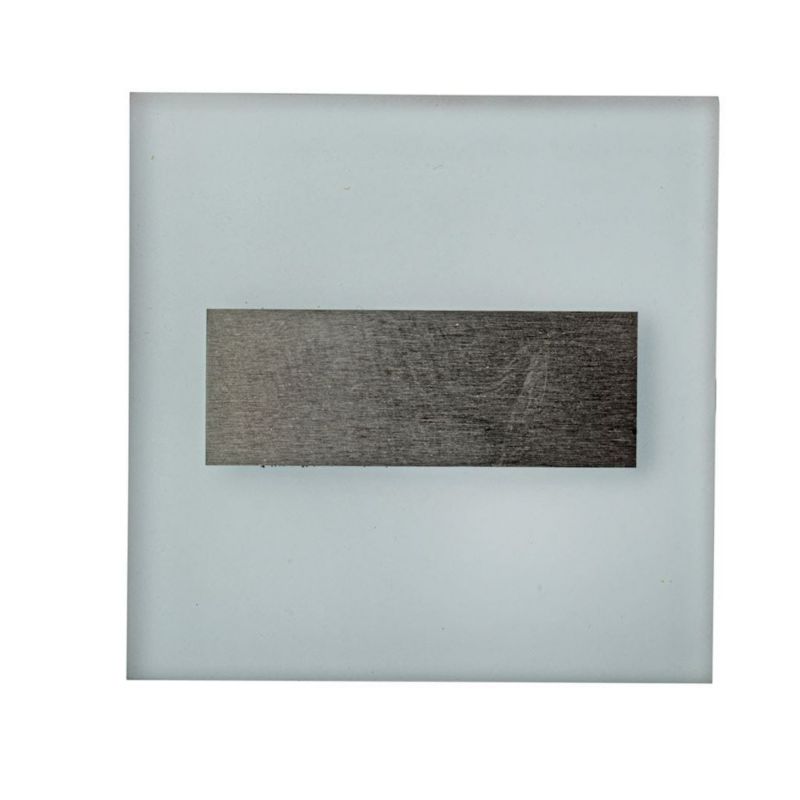 Oprawa oświetleniowa schodowa Eko-Light Lumi szaro-biała LED 0.6W 4000K 14lm IP20 wym: 7,5 x 2,3 cm kwadratowa - 1 szt.