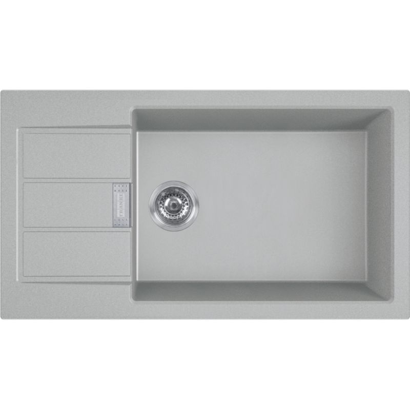 Zlewozmywak Franke Sirius 2.0 Tectonite 78x43,5cm 1-komorowy odwracalny kamienny szary 1 szt.