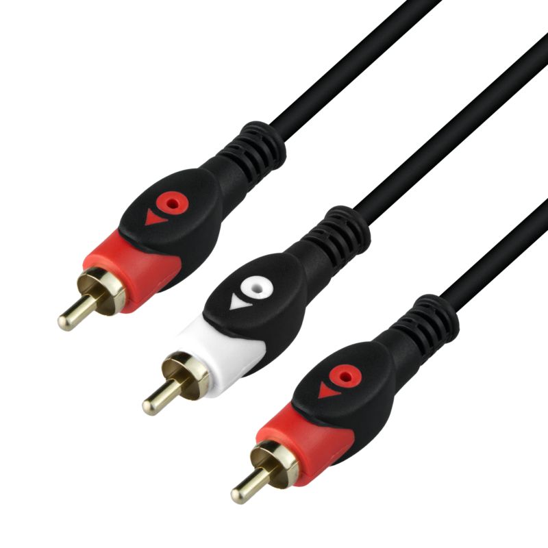 Przewód DPM Solid 2 x RCA - mini jack 3 m