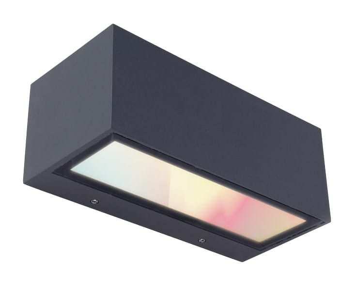 Kinkiet ścienny zewnętrzny Lutec Gemini antracytowo-biały LED 17W 2600K-6000K 900lm IP54 wym: 8,5 x 22 x 10,3 cm - 1 szt.