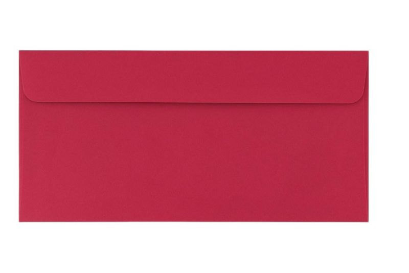 Koperty Ozdobne Neopak DL HK Różowe Ciemne 120g - Na Zaproszenia 50 szt.