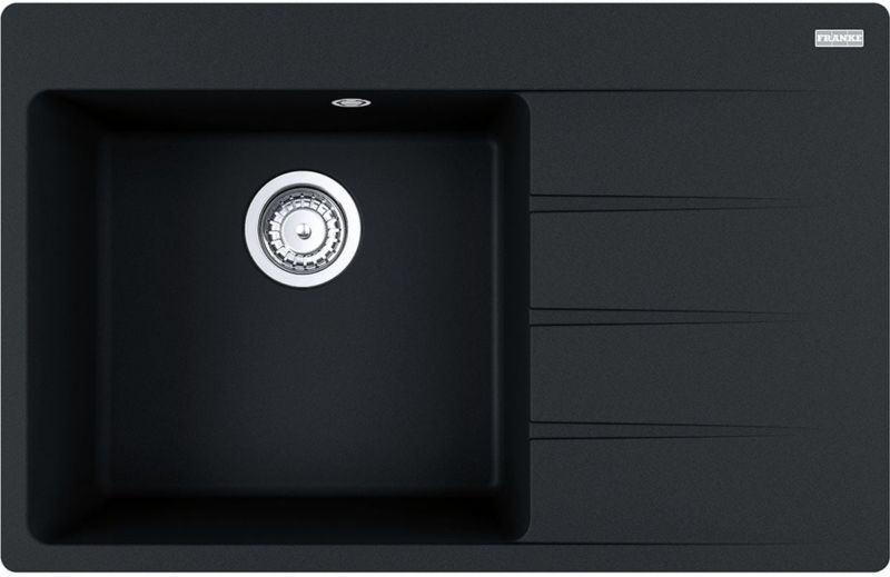 Zlewozmywak Franke Centro 611-78 TL 78x50cm Fragranite Onyx 1 komora Ociekacz 1 szt.