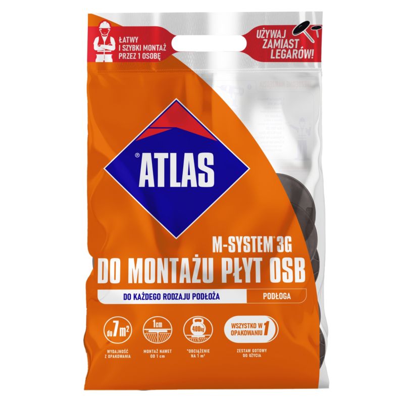 Łączniki do mocowania płyt na podłogach M-System Atlas 3G L 160